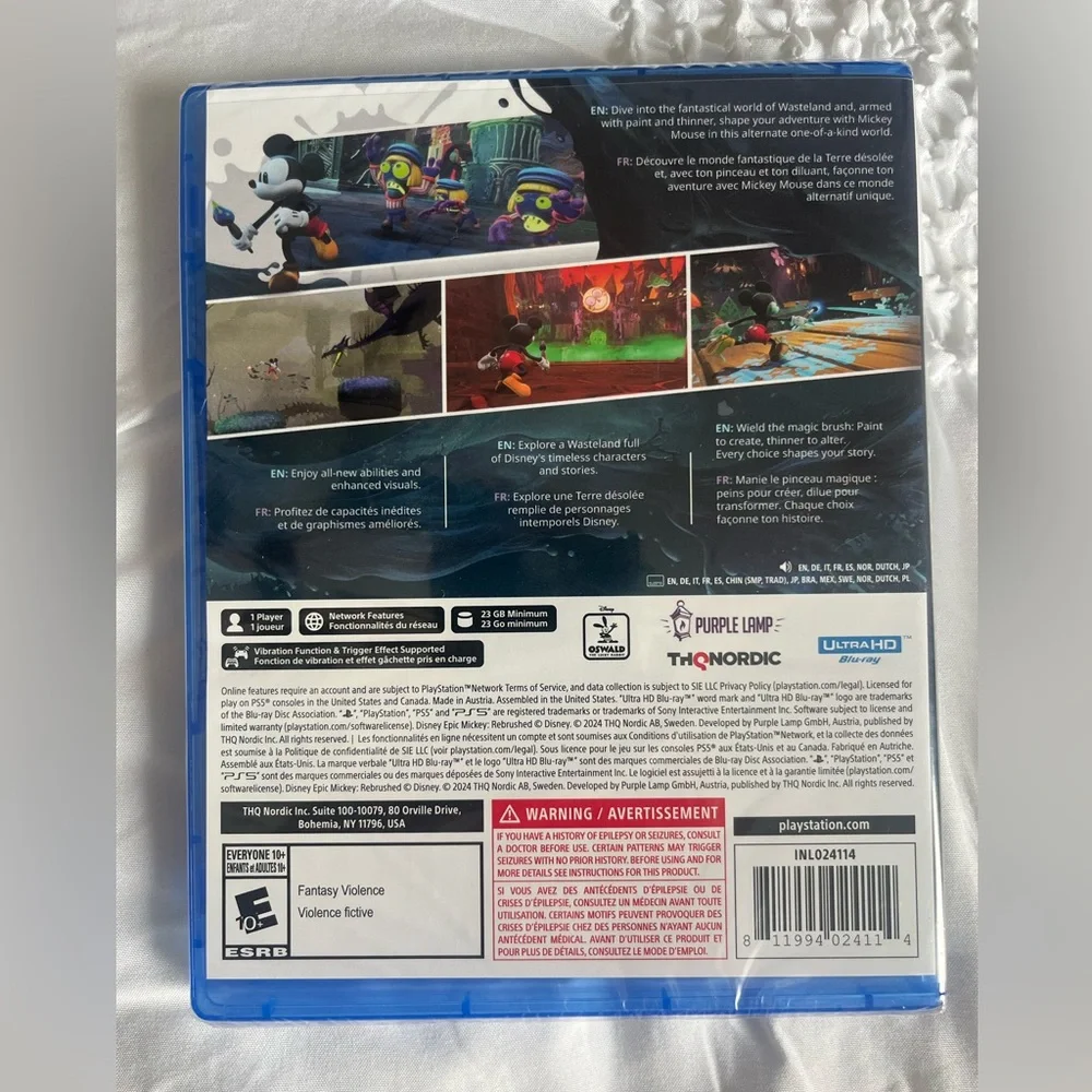New & Sealed Disney Epic Mickey Sony PlayStation 5 PS5